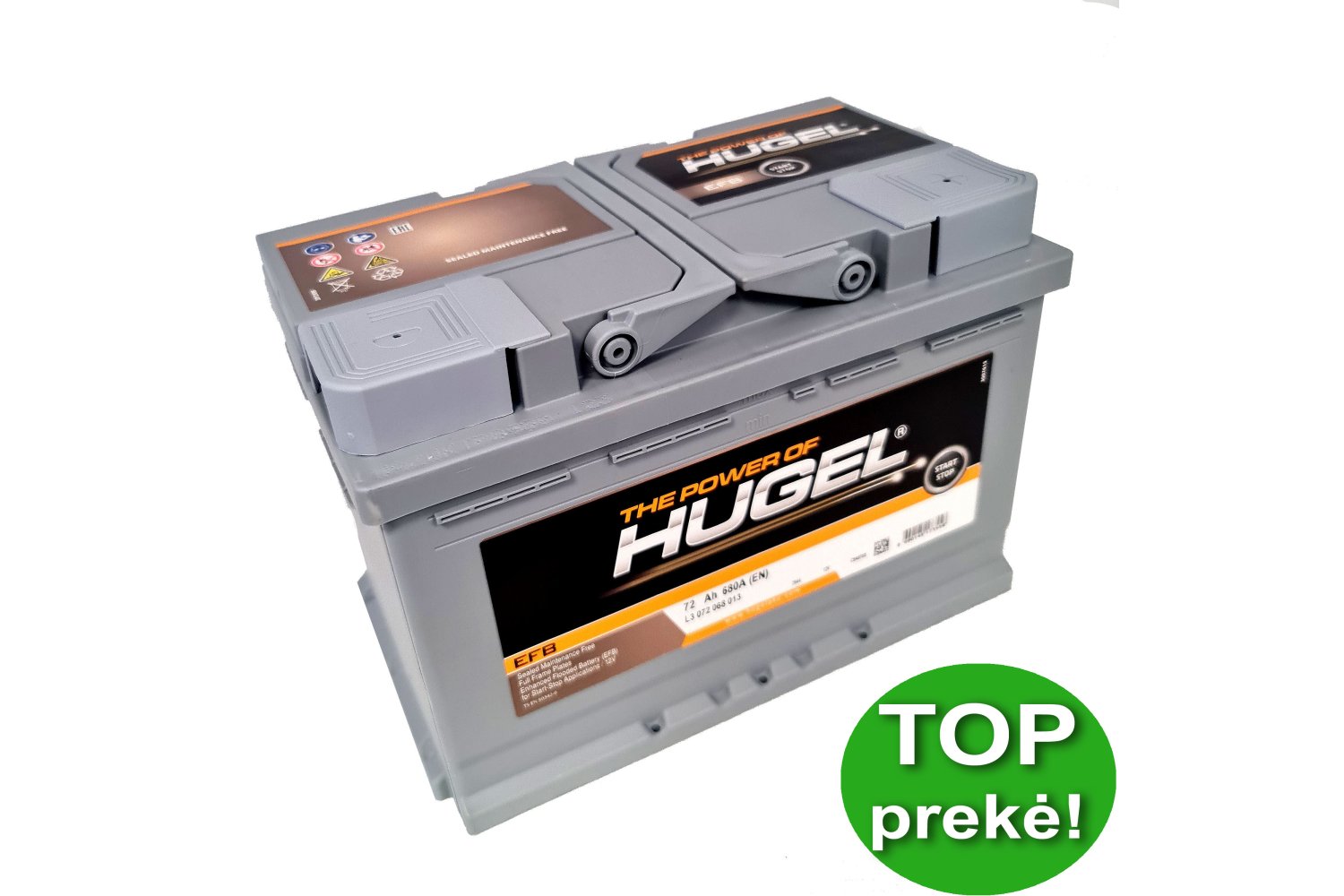 Hugel 72 Ah 680 A EFB