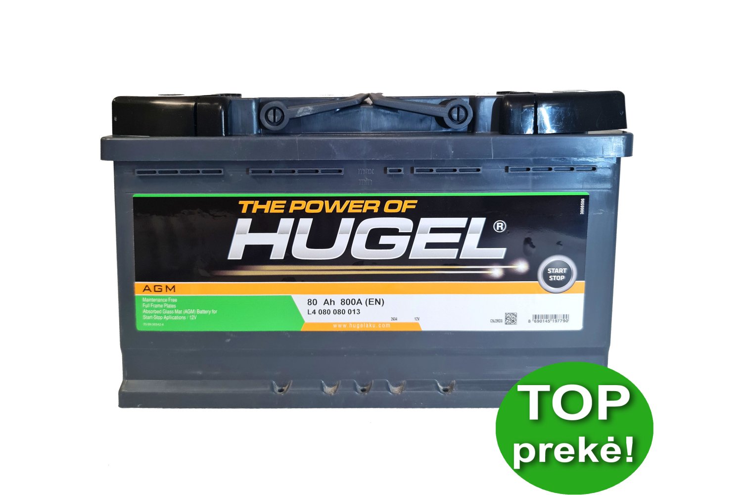 Hugel 80 Ah 800 A AGM
