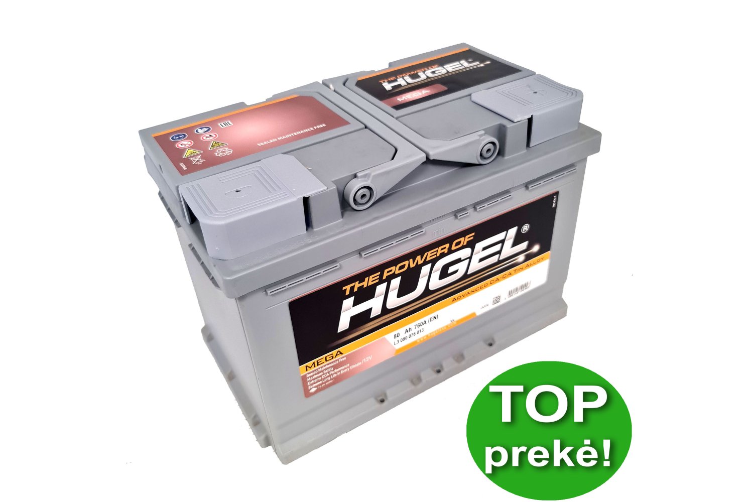 Hugel 80 Ah 760 A En