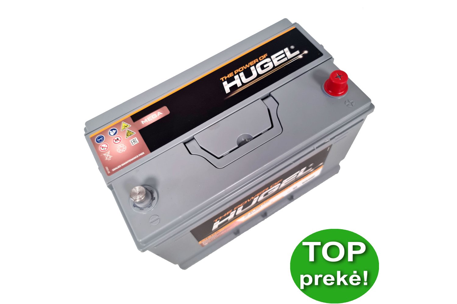 Hugel 100 Ah 830 A Japan - / +