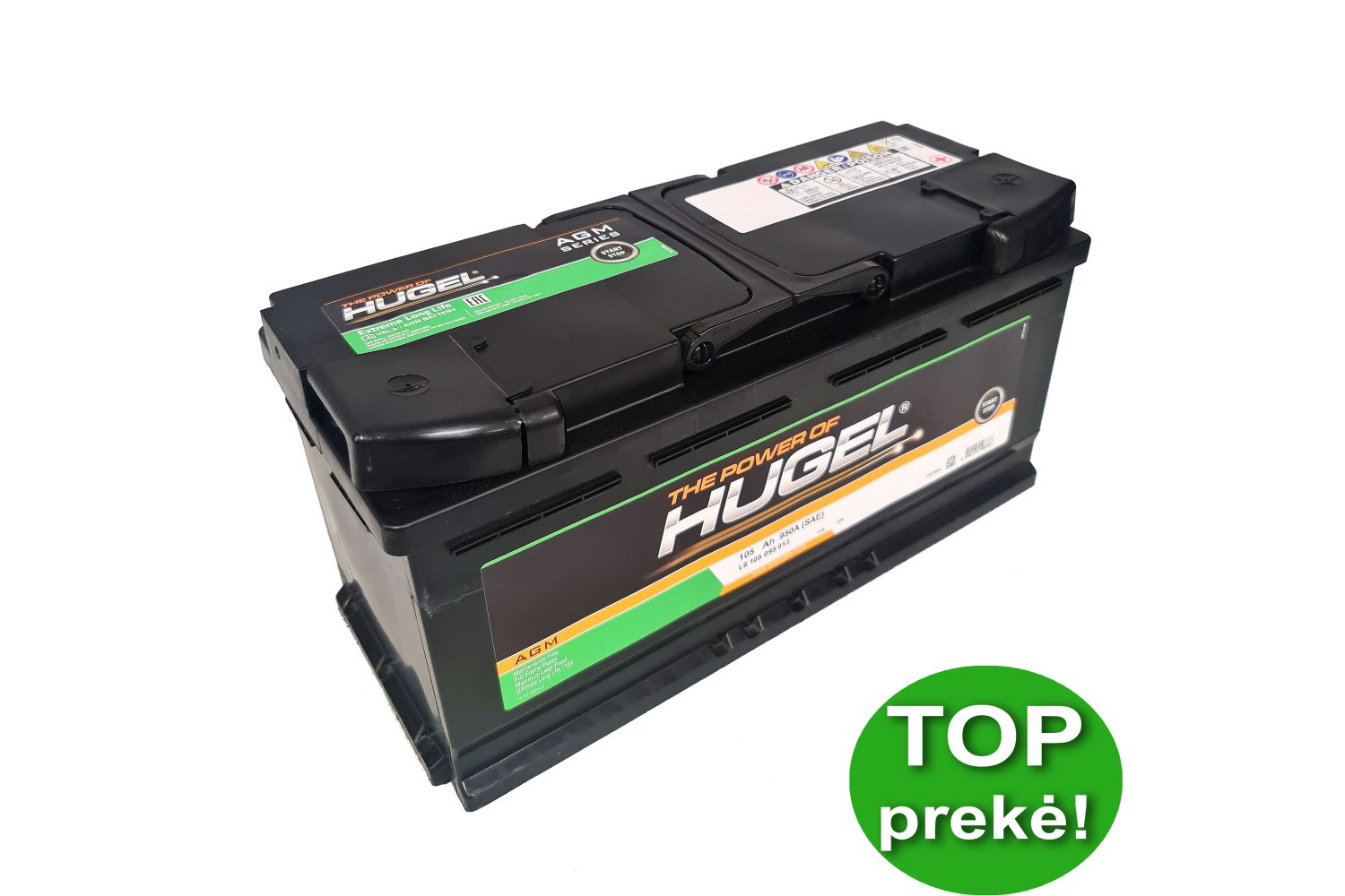 Hugel 105 Ah 950 A AGM