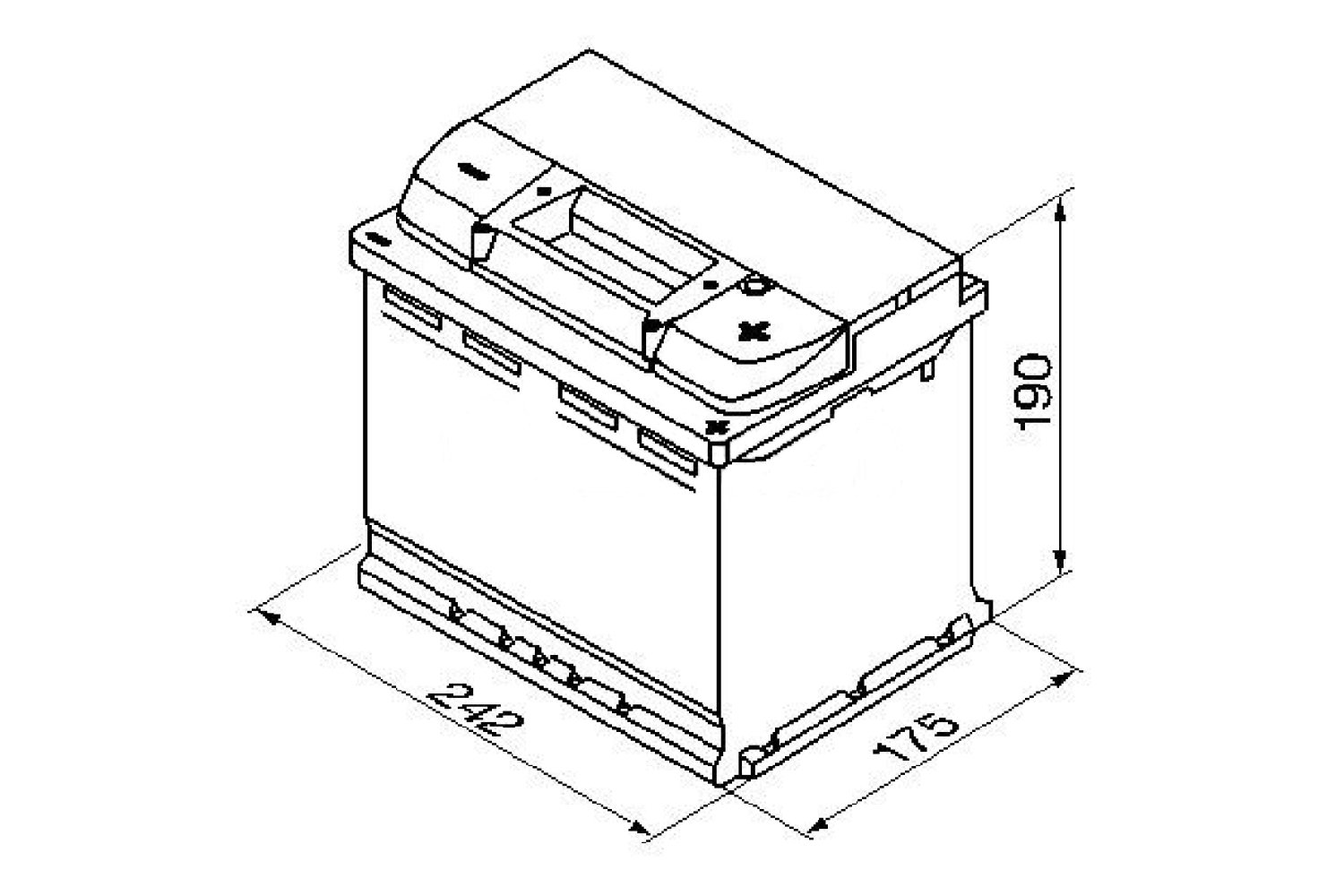 Hugel 60 Ah 680 A AGM